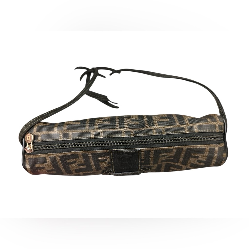 FENDI Zucca Monogram Crossbody Clutch Bag Vintage 2001 Collection Excellent Cond - Picture 7 of 11